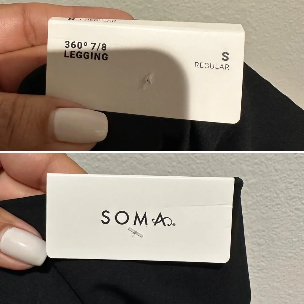 Soma 360 High-Rise 7/8 Leggings Black SZ S - Picture 11 of 15